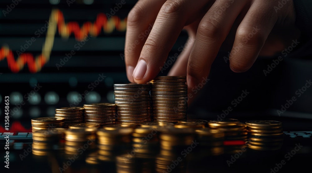 Analyzing financial growth trends business investment in stocks office environment digital analysis close-up viewpoint investment insights Analyzing financial growth trends business investment in stocks office environment digital analysis close-up viewpoint investment insights