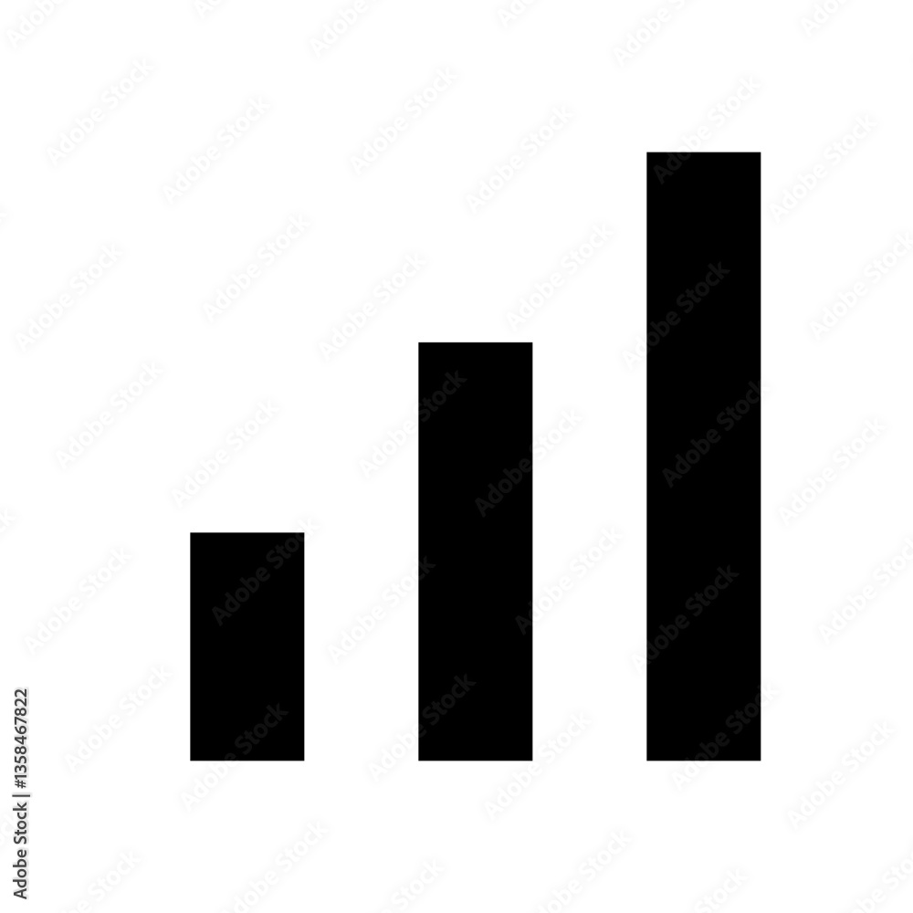 Cellular Signal Bars Icon for Mobile Connectivity Cellular Signal Bars Icon for Mobile Connectivity