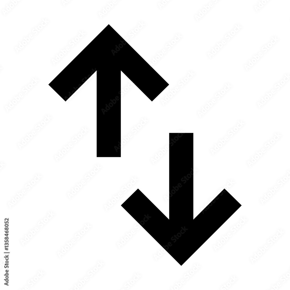 Vertical Swap Icon for Exchange Vertical Swap Icon for Exchange
