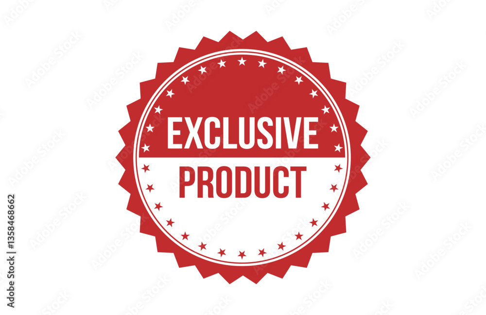 Exclusive product red ribbon label banner. Exclusive product red ribbon label banner.