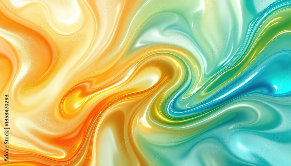 Abstract image showing blended colors of various hues and tones Abstract image showing blended colors of various hues and tones
