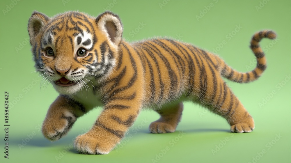 Obraz premium stock photo animal on a solid color background
