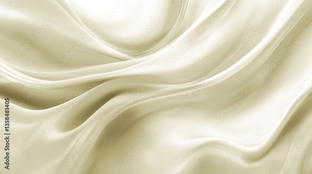 Naklejka premium A soft neutral tone with smooth lines and subtle light, ideal for creative visual content with minimalist appeal.