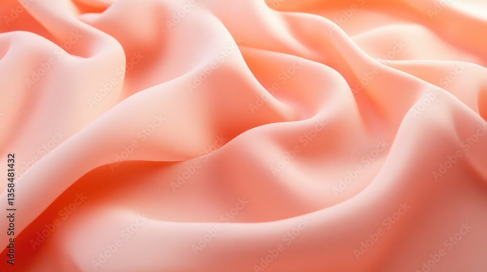 Obraz premium A soft pastel peach-colored surface with a smooth finish and no distractions, ideal for simple design elements.