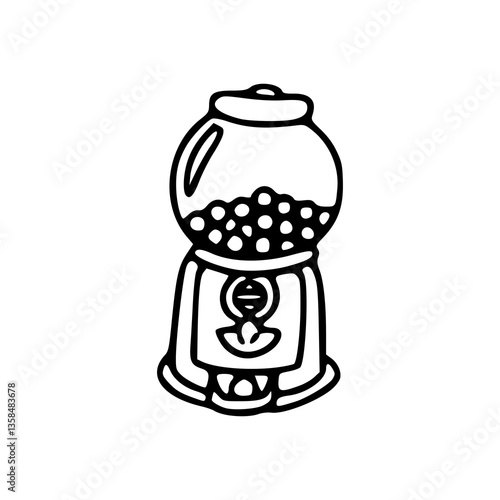 gumball machine vector illustration