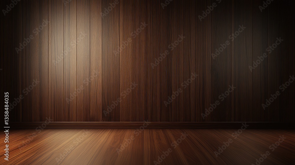 Dark brown modern wall with smooth wooden finish, offering a warm, elegant backdrop for design elements. Dark brown modern wall with smooth wooden finish, offering a warm, elegant backdrop for design elements.