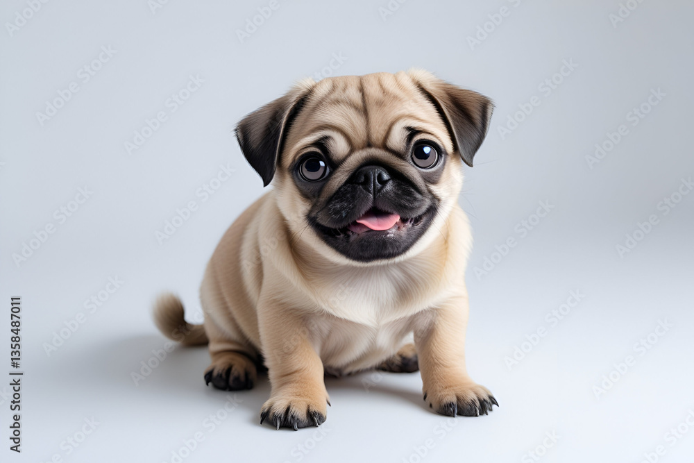 Obraz premium Dalmatian puppy sitting looking at the camera isolated on transparent background png,Dalmatian dog puppy isolated on white background.