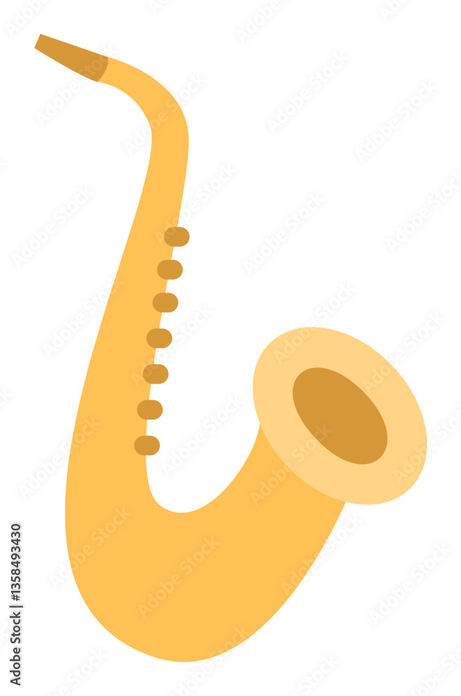 Obraz premium Musical Instrument Sticker Illustration Element