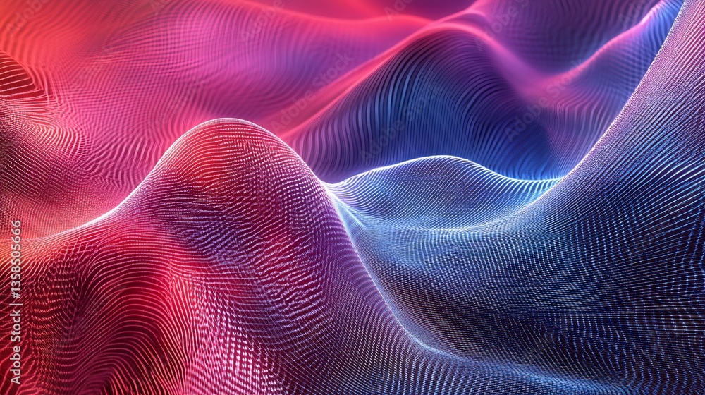 Abstract Landscape of Wavy Lines with Gradient Colors Background Texture Abstract Landscape of Wavy Lines with Gradient Colors Background Texture