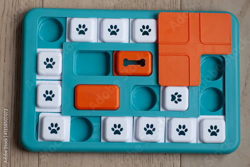 Wallpaper Mural Dog playing Intellectual game. Training game for dogs. Torontodigital.ca