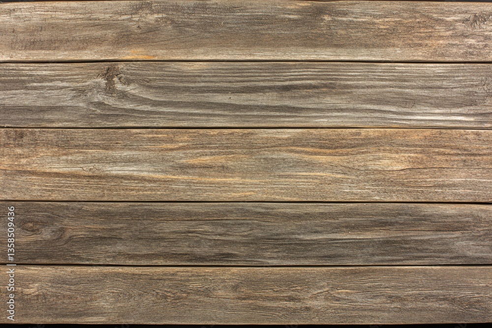 Fototapeta premium Weathered plank background showing wood grain and aged texture from the boards