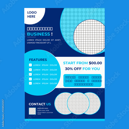 Modern And professional A4 Business Flyer Template
