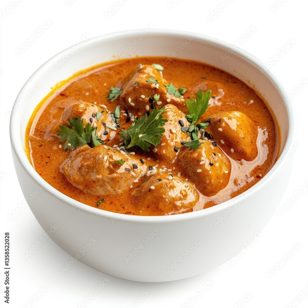 A hot bowl of beef meatball soup, a delicious and hearty meal A hot bowl of beef meatball soup, a delicious and hearty meal