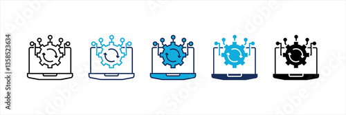 It Operations Multi Style Icon Set