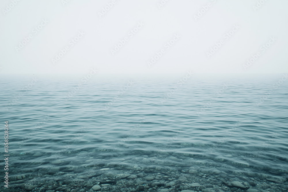 Fototapeta premium Scenery view of tropical beach in summer peaceful and relax vibe, Landscape view of tropical island with clear sea water, Nice view beach in summer, Tourist spot beach in holiday and vacation in Asia.