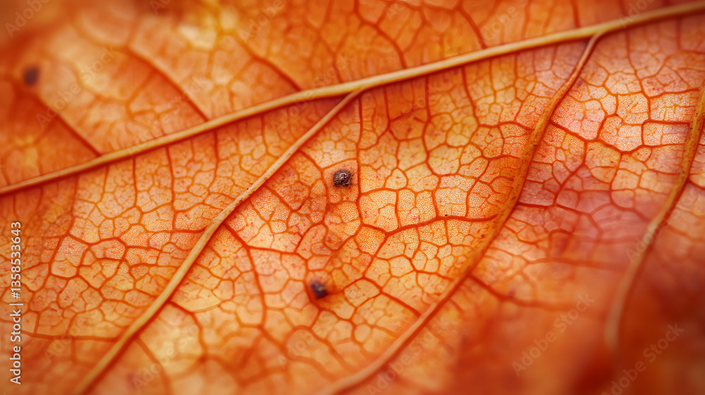 Fototapeta premium leaf, texture, autumn, nature, macro, plant, abstract, green, yellow, pattern, closeup, vein, fall, color, close-up, flora, red, leaves, tree, detail, natural, foliage, season, orange, botany