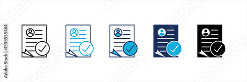 Acceptance Multi Style Icon Set