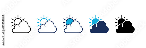 Partly Cloudy Multi Style Icon Set