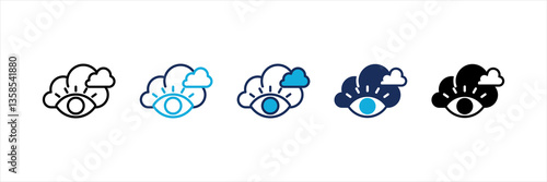Visibility Multi Style Icon Set
