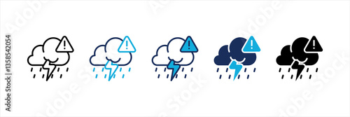 Extreme Weather Multi Style Icon Set