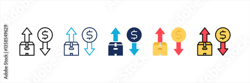 Inflation Multi Style Icon Set
