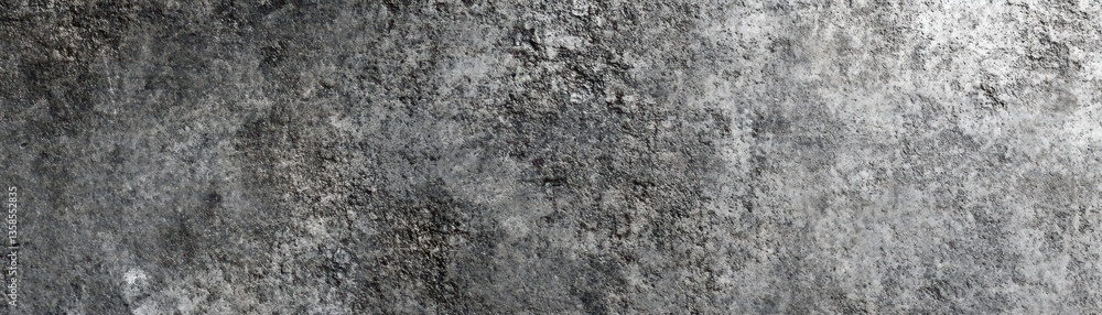 Naklejka premium A weathered concrete wall featuring a textured, rough surface, showcasing a small, irregular hole at its center, revealing the underlying materials and adding character to the structure.