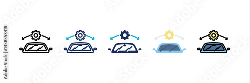 Wiper Multi Style Icon Set