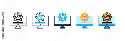 Latency Multi Style Icon Set