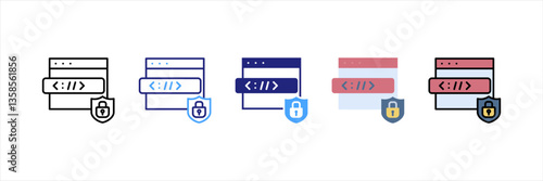 Https Multi Style Icon Set