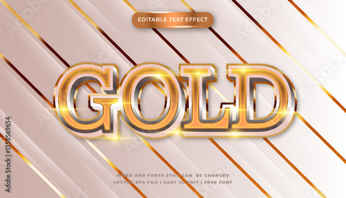 Gold Text Effect Design