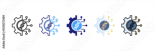 Biotechnology Multi Style Icon Set