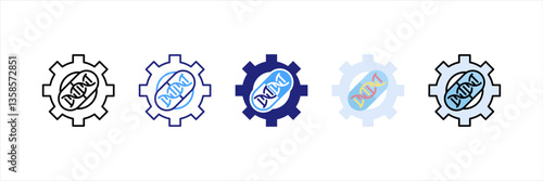 Gene Theraphy Multi Style Icon Set
