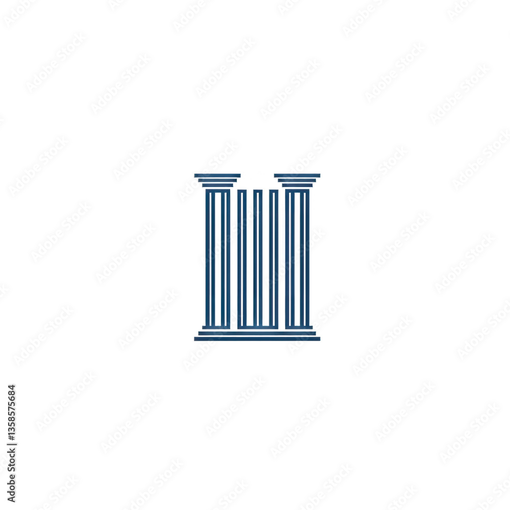 Abstract Glitch Art Pillars Modern Architectural Design Abstract Glitch Art Pillars Modern Architectural Design