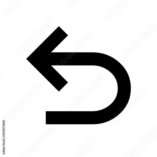 Undo Arrow Icon for Reverting Actions