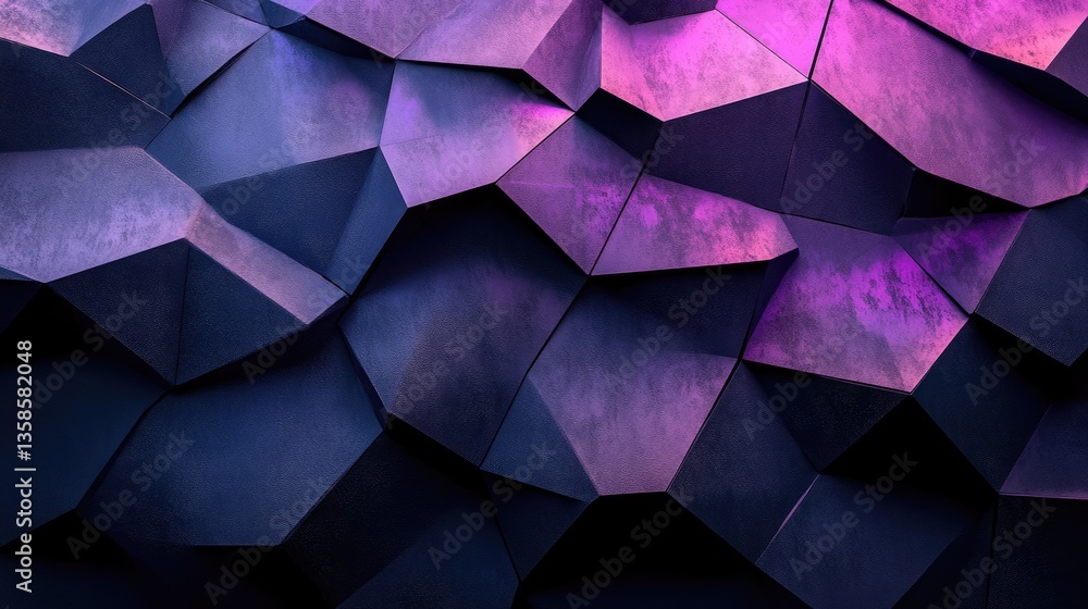 Fototapeta premium Abstract Purple Blue Geometric Texture Background