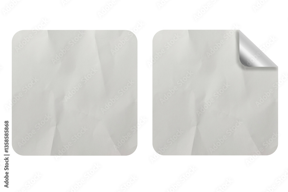 Blank Sticker Texture Design Set For Mockup Template Blank Sticker Texture Design Set For Mockup Template