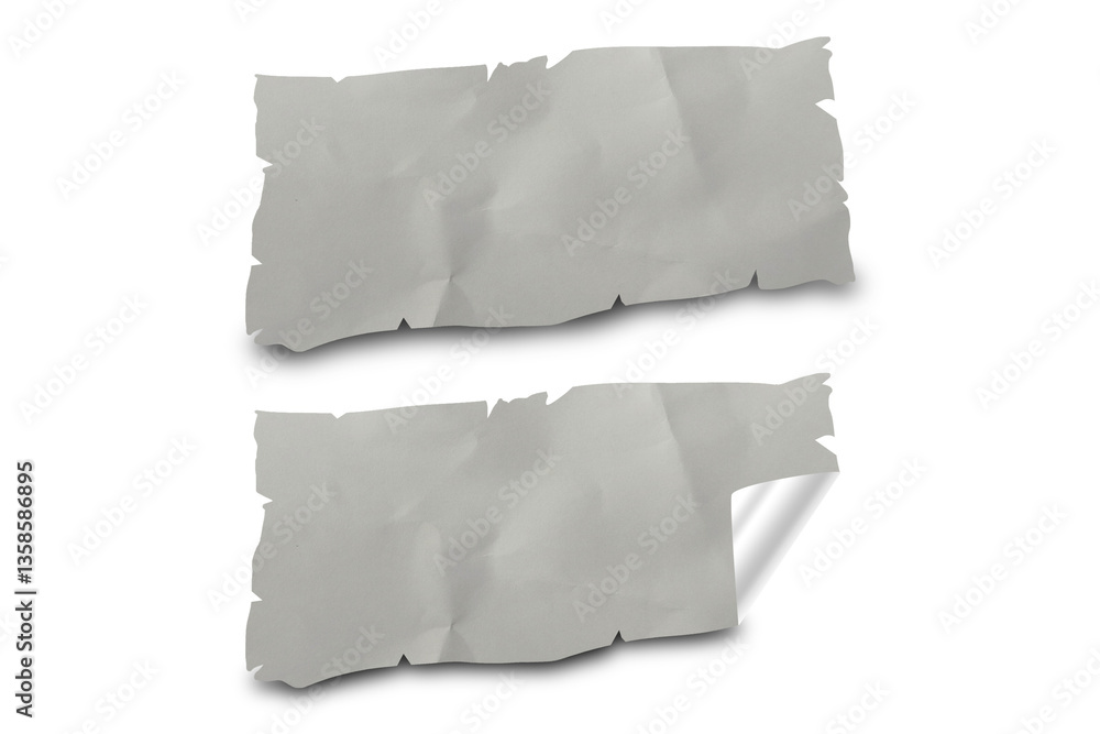 Obraz premium Blank Sticker Texture Design Set For Mockup Template