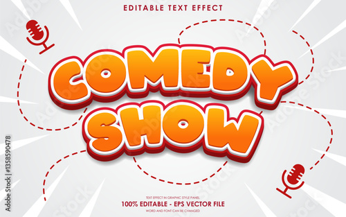 Editable Stand Up Comedy Show Text Effect