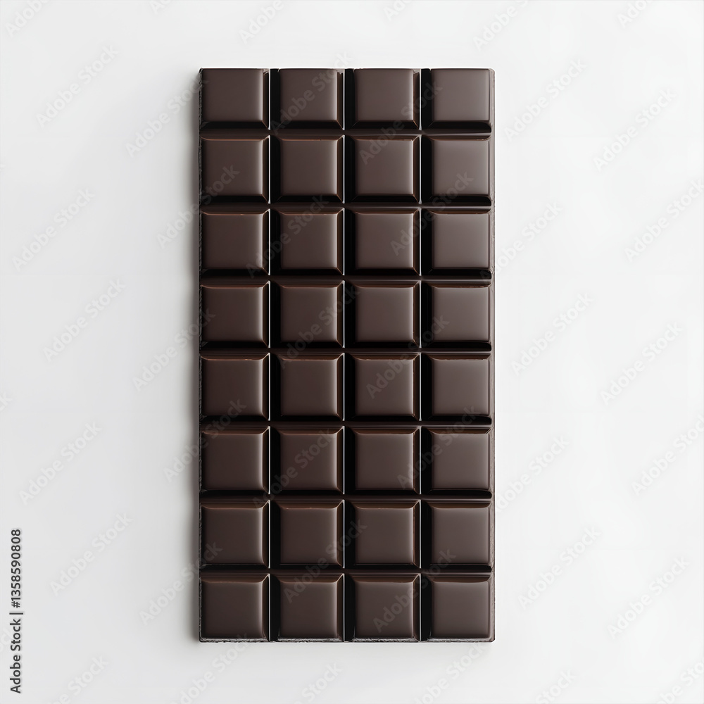 Obraz premium chocolate bar on white background