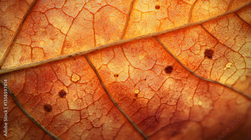 Fototapeta premium leaf, autumn, nature, texture, macro, plant, abstract, fall, yellow, pattern, color, red, leaves, closeup, vein, season, foliage, green, orange, tree, close-up, flora, natural, detail, veins