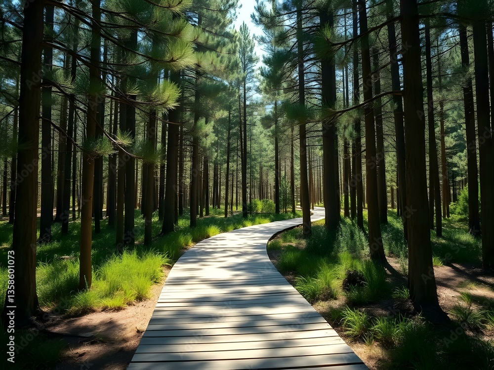 Fototapeta premium footpath in the woods