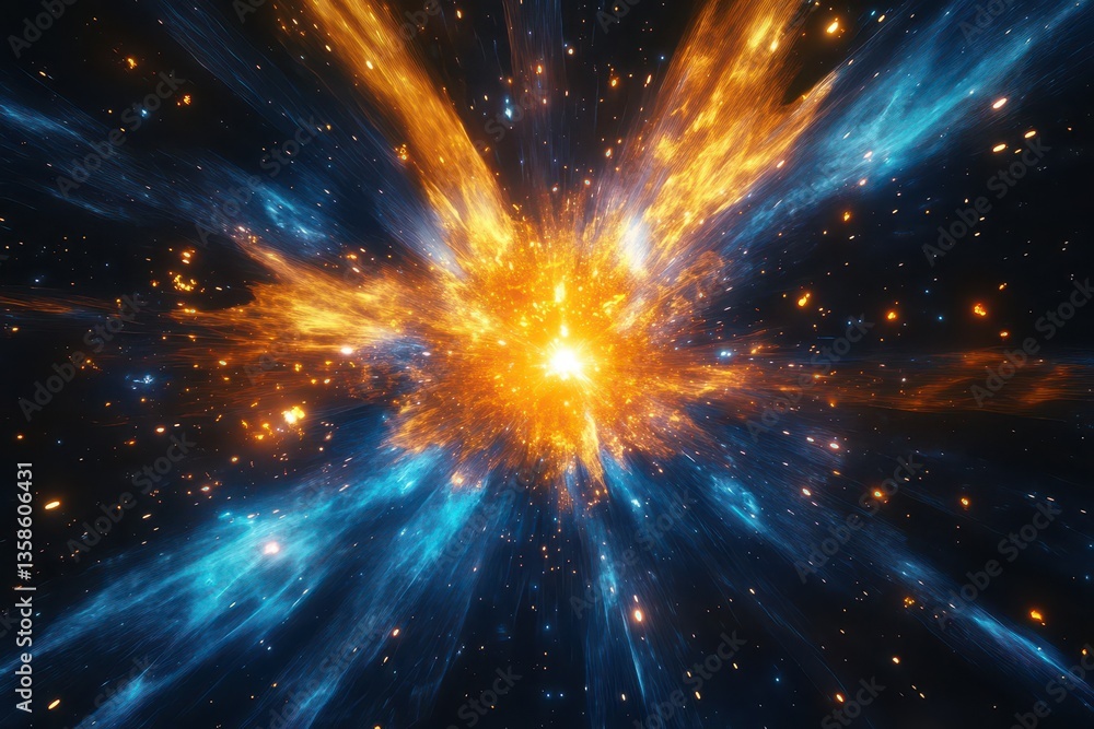 Fototapeta premium Color gradient background, technological background.