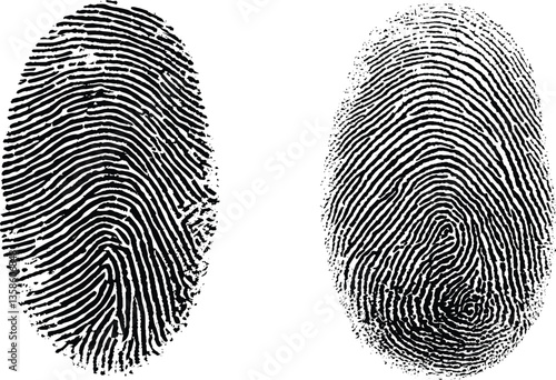 Finger print id authentication symbol set. Fingerprint, biometric, identity icon set. Fingerprints icon set vector isolated