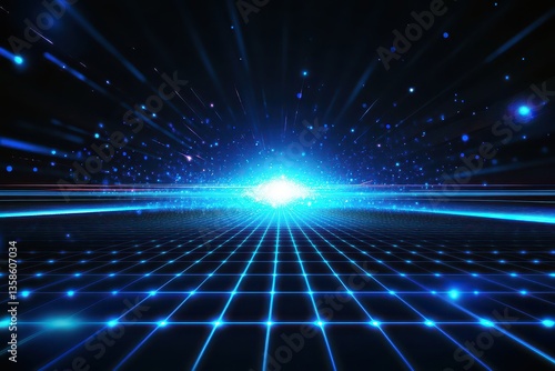 Color gradient background, technological background.