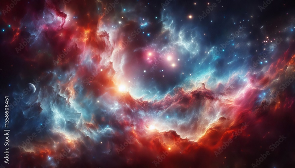 Naklejka premium Celestial Drift