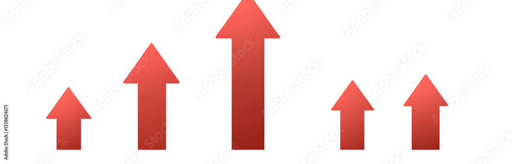 Red upward arrow on a transparent background .png Red upward arrow on a transparent background .png