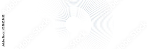 Abstract blue glowing geometric lines on dark blue background. Modern shiny blue circle lines pattern. Futuristic technology concept. Suit for cover, poster, banner, brochure, website. modern