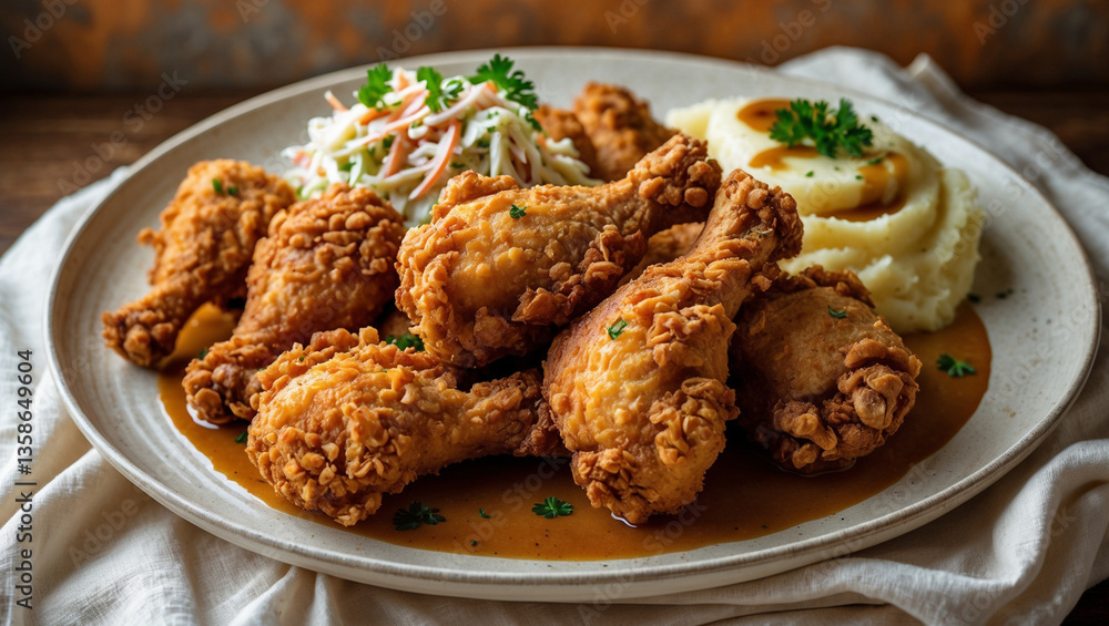 fried chicken wings with rice fried chicken wings with rice
