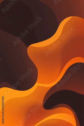 Curved Lines on a Dark Brown Background