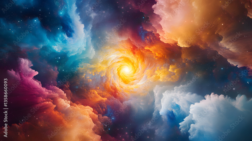 Fototapeta premium space, light, texture, sky, blue, lightning, electric, star, galaxy, backgrounds, dark, cloud, energy, animation, electricity, pattern, storm, night, motion, design, bright, illustration, science, sea